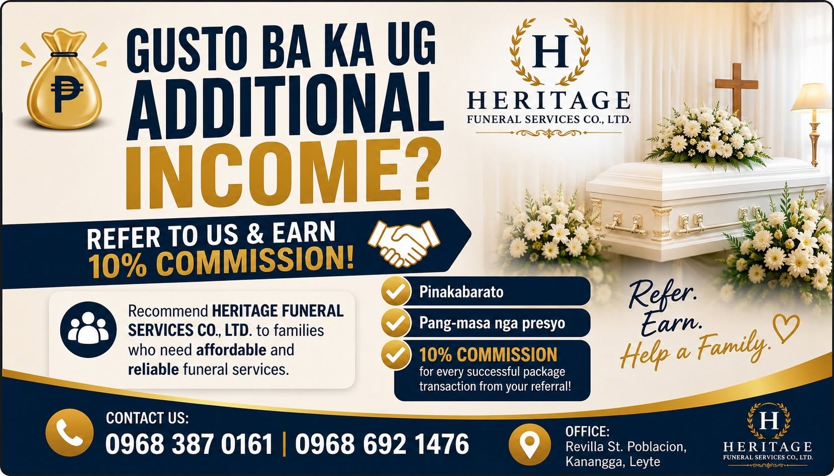 Heritage Funeral Services promotional banner